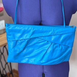 Vintage Clamshell Purse Vibrant Blue